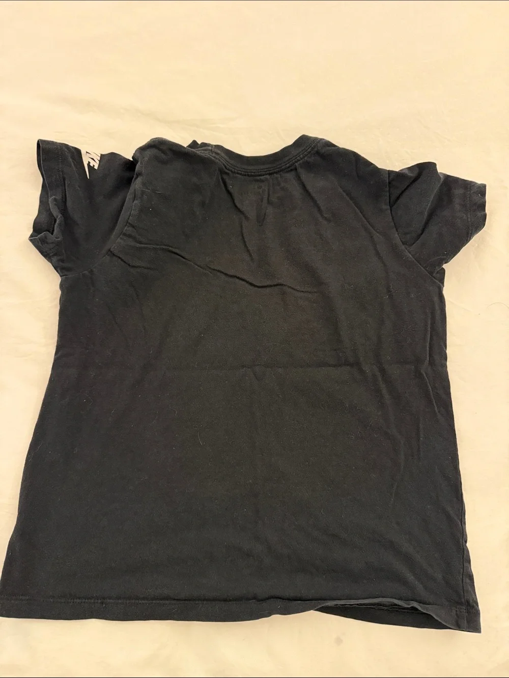Nike Black Kids Script Logo Short Sleeve Tee
